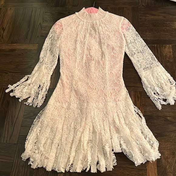 knee length dresses for ladies Alexis Dress Western White – Shop KOCH